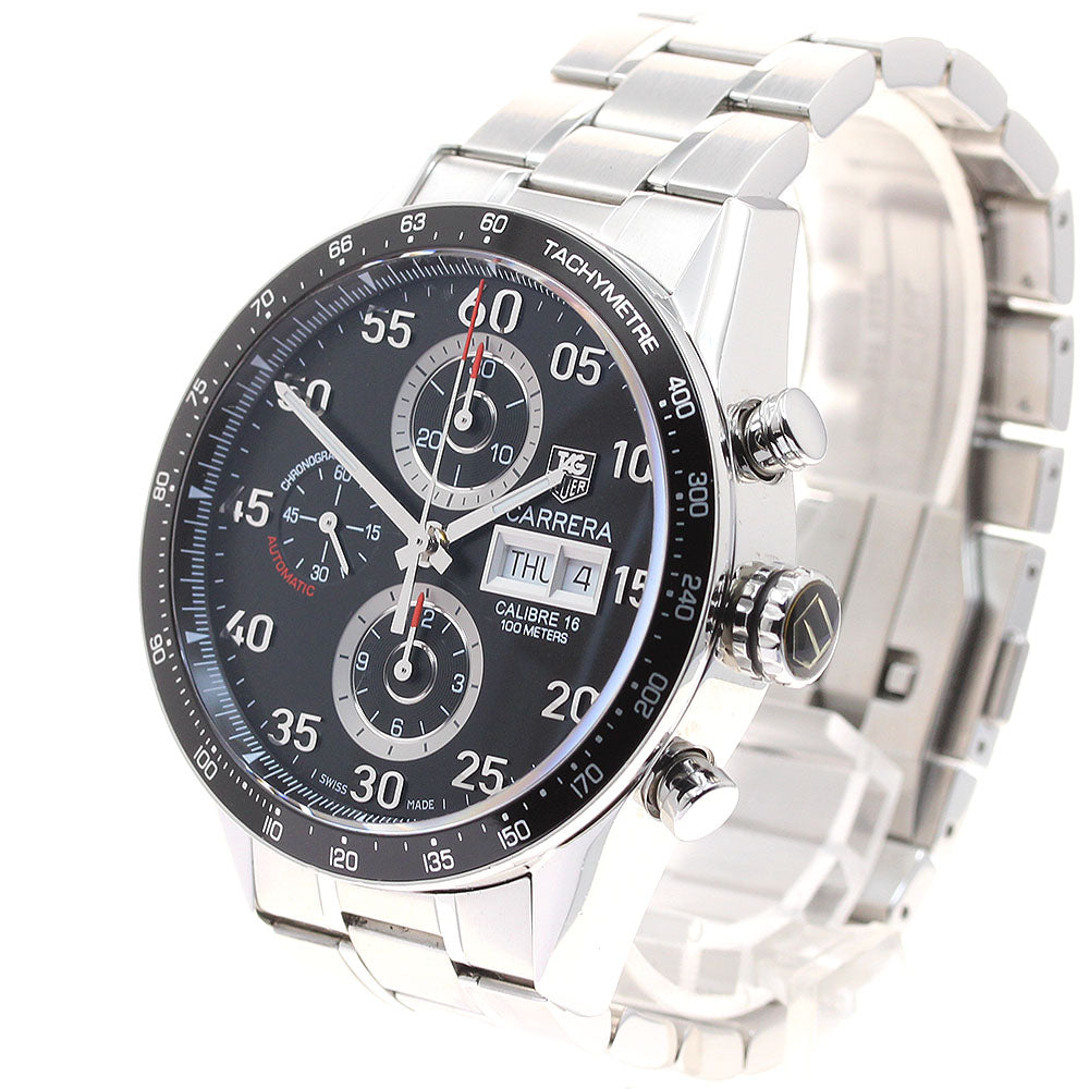 TAG HEUER Carrera CV2A10-1 Tachymeter Chronograph Day Date black Dial Automatic Men's Watch_912608