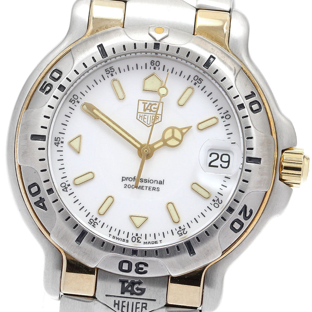 TAG HEUER 6000 series WH1151-K1 Date white Dial Quartz Men's Watch_912677