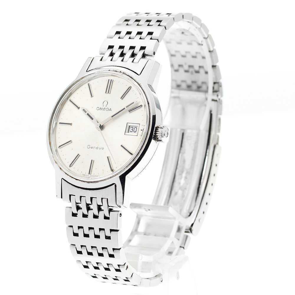 OMEGA Geneve 136.0099 Cal.1030 Date Silver Dial Hand Winding Men's Watch_912683