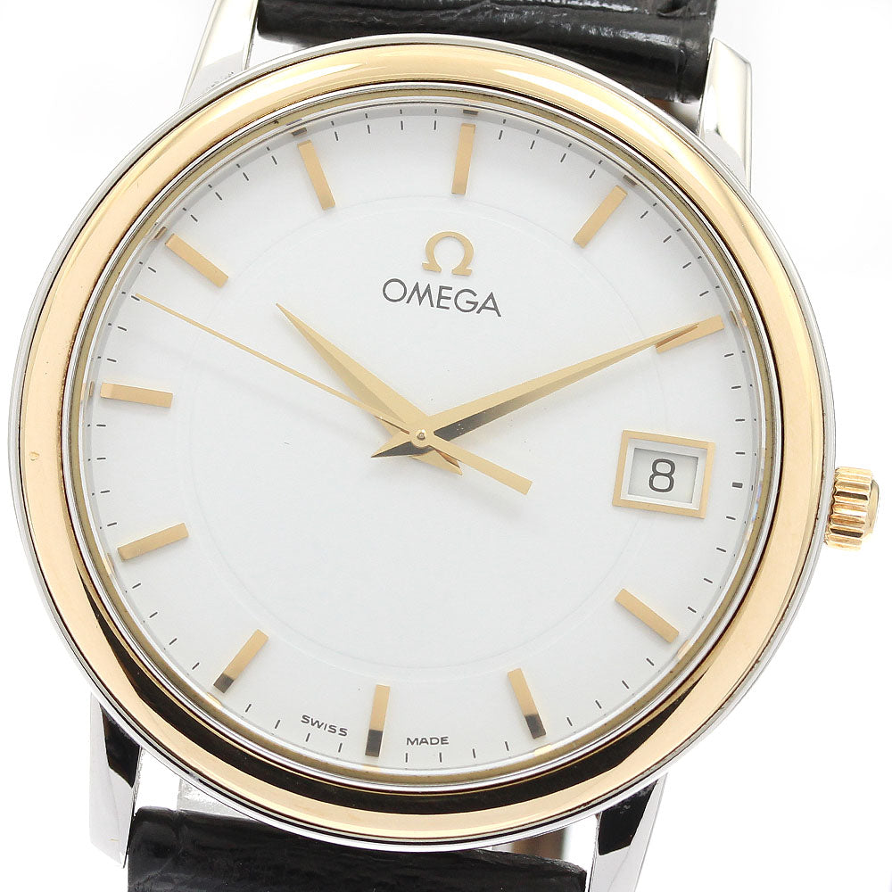 OMEGA De Ville Date white Dial Quartz Men's Watch_912688