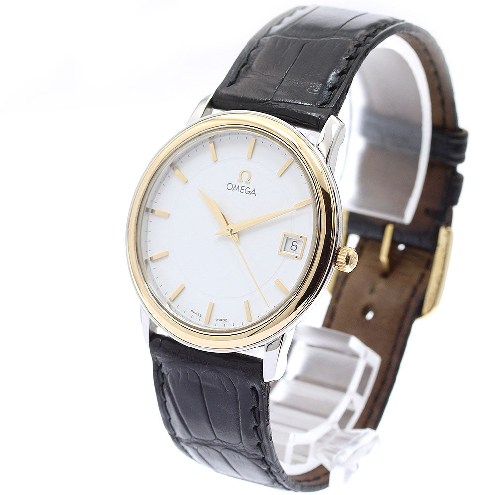 OMEGA De Ville Date white Dial Quartz Men's Watch_912688