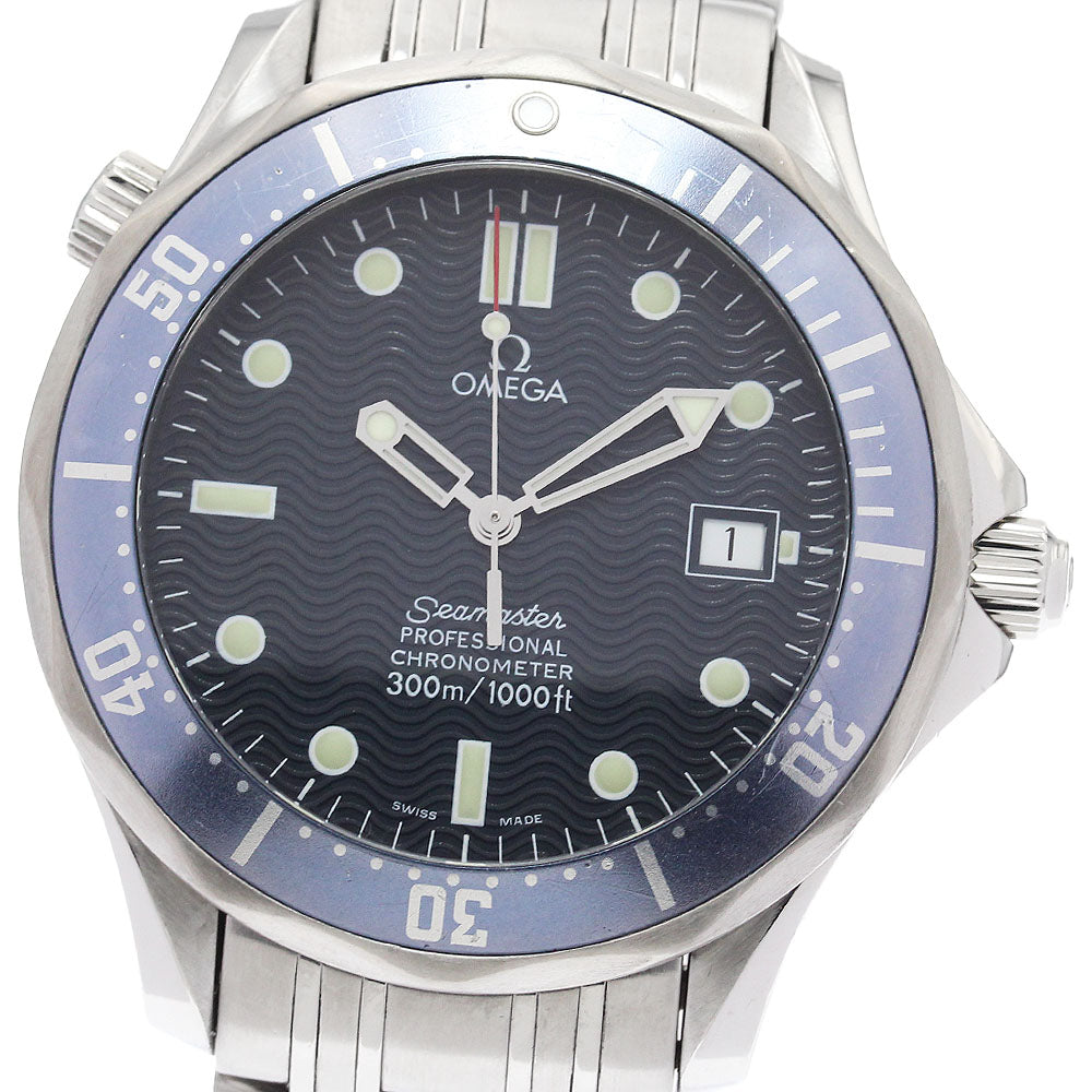 OMEGA Seamaster300 2531.80 Date Navy Dial Automatic Men's Watch_912692