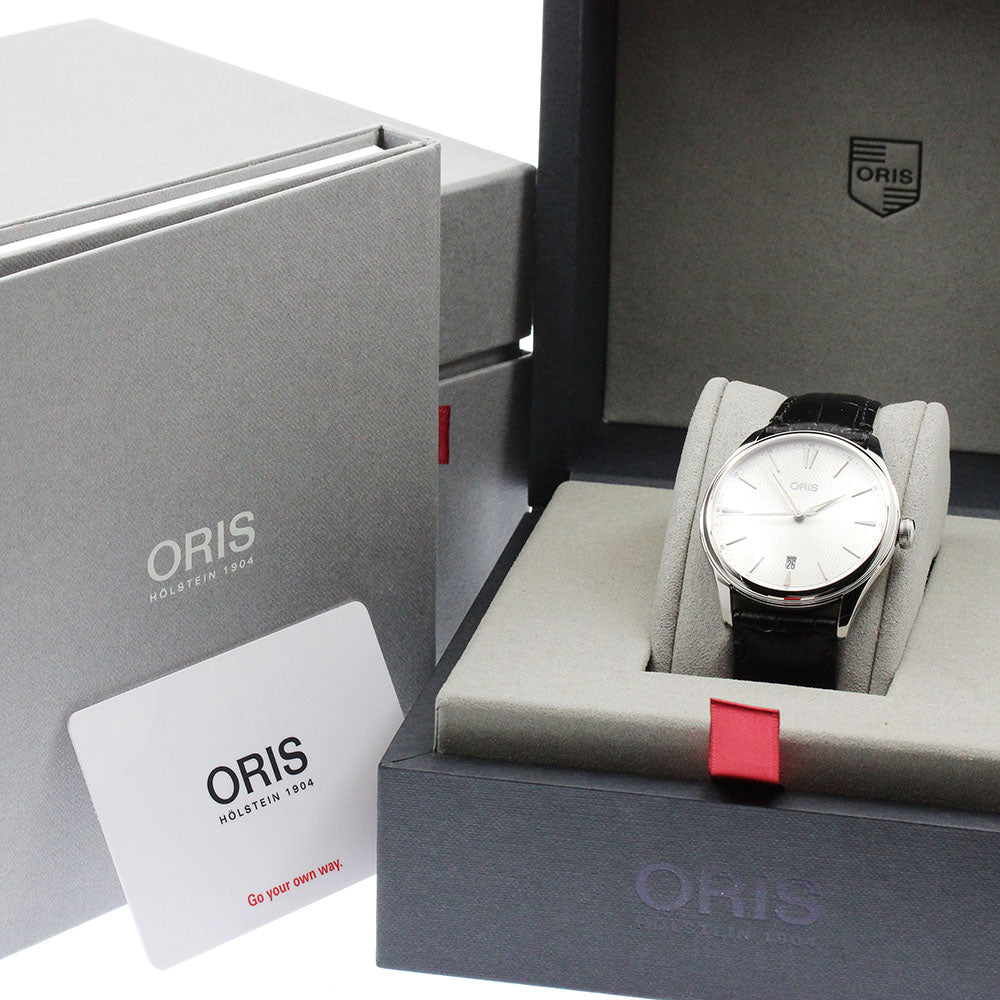 ORIS Artelier 01 733 7721 4051 Date Silver Dial Automatic Men's Watch_912751