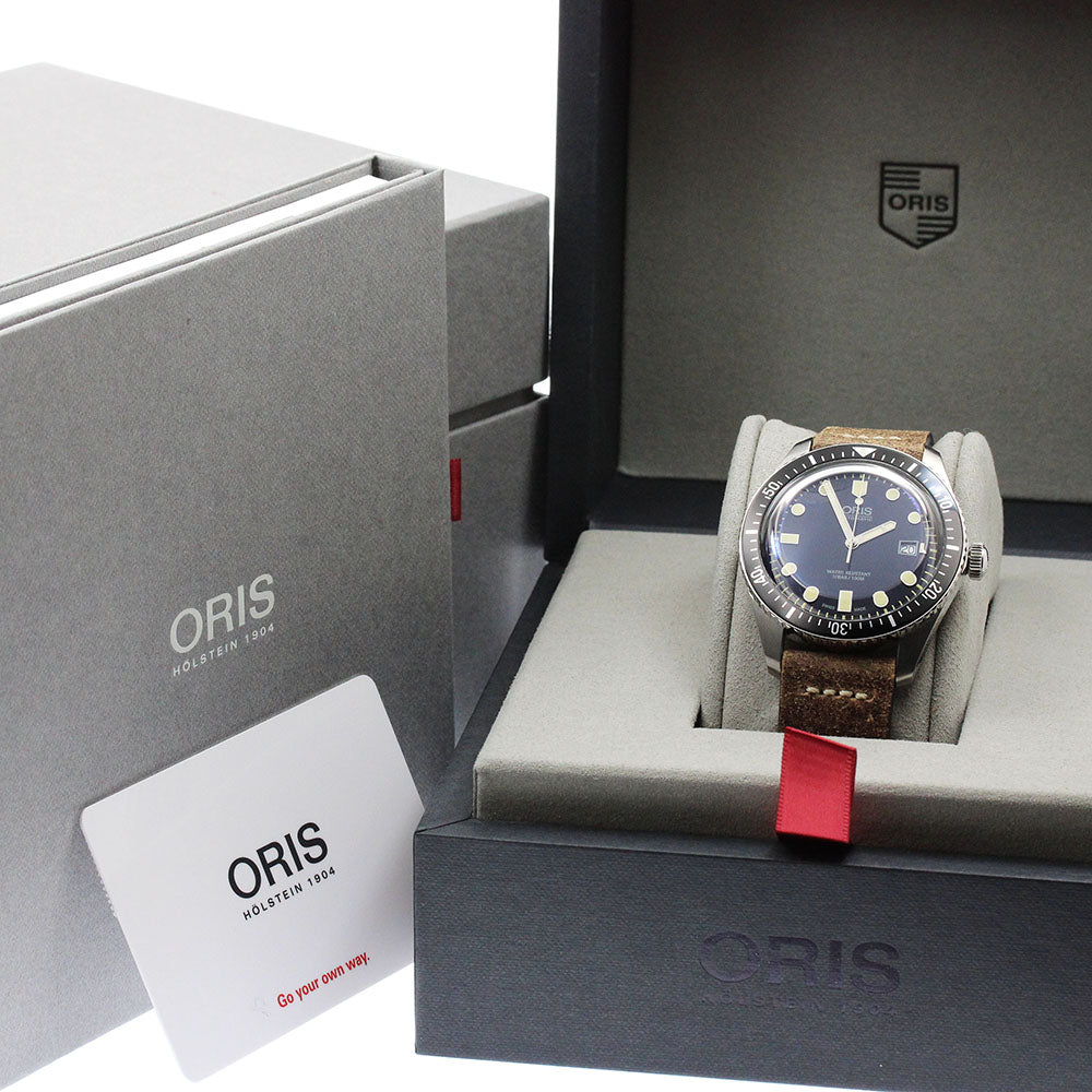 ORIS Divers 65 01 733 7720 4055 Date Navy Dial Automatic Men's Watch_912752