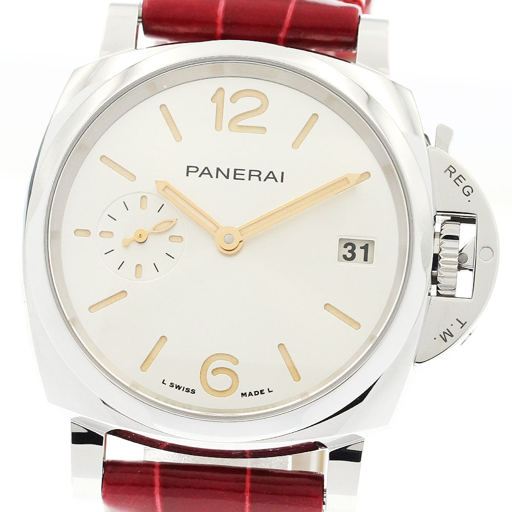 PANERAI Luminor Due PAM01248 Small Second Date Silver Dial Automatic Boy's Watch_912753