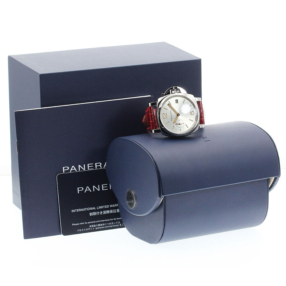 PANERAI Luminor Due PAM01248 Small Second Date Silver Dial Automatic Boy's Watch_912753