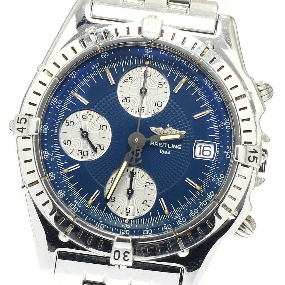 BREITLING Chronomat A13050.1 Chronograph Navy Dial Automatic Men's Watch_912786
