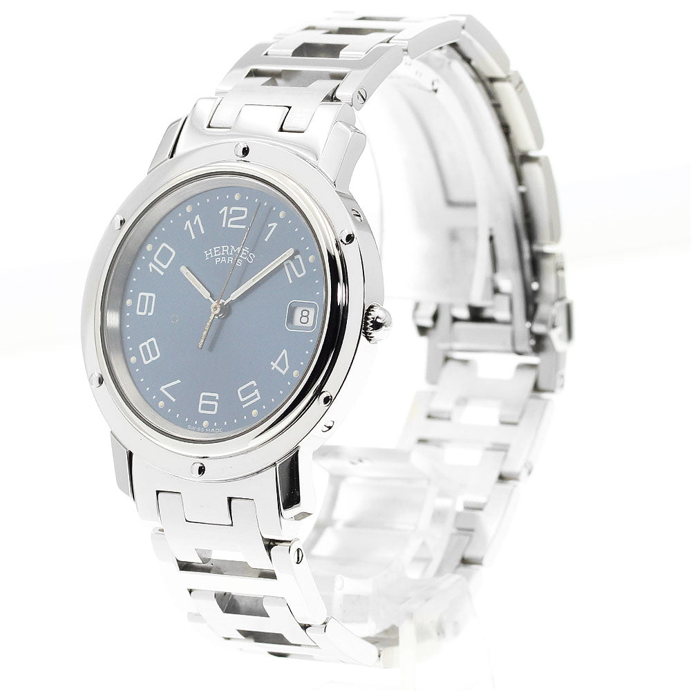 HERMES Clipper CL6.710 Date Navy Dial Quartz Men's Watch_912804