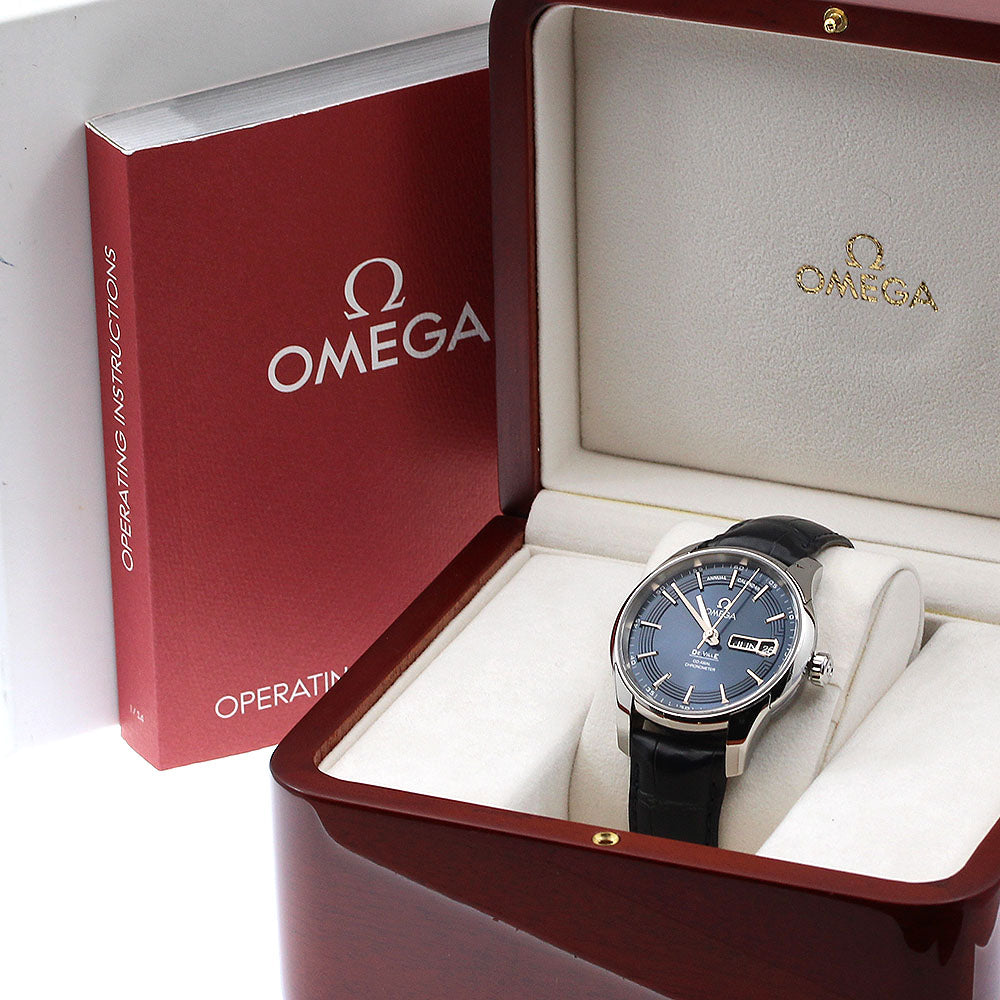 OMEGA De Ville Hour Vision 431.33.41.22.03.001 Annual calendar Navy Dial Automatic Men's Watch_912828