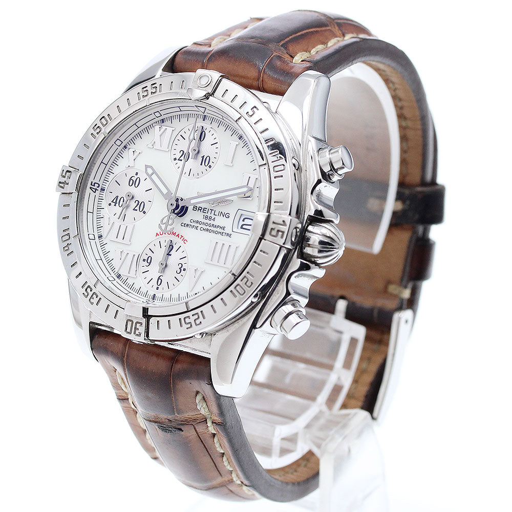 BREITLING Chrono cockpit A13358 Date Chronograph White / Silver Dial Automatic Men's Watch_912832
