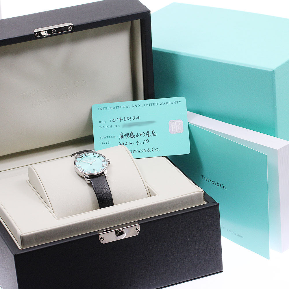 TIFFANY&Co. Atlas 2 hand 101460133 Emerald green Dial Quartz Ladies Watch_912833