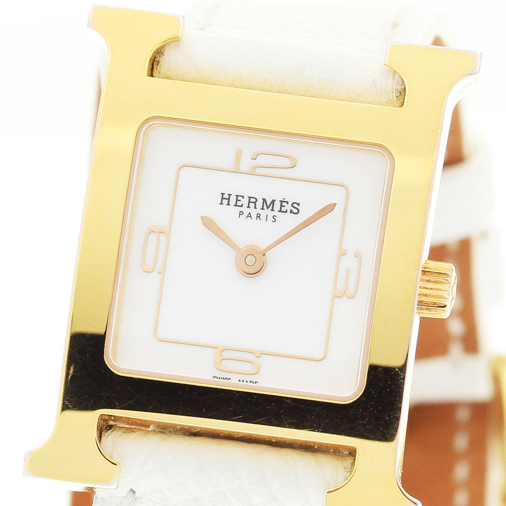 HERMES H Watch Double Tour HH1.202 white Dial Quartz Ladies Watch_912848