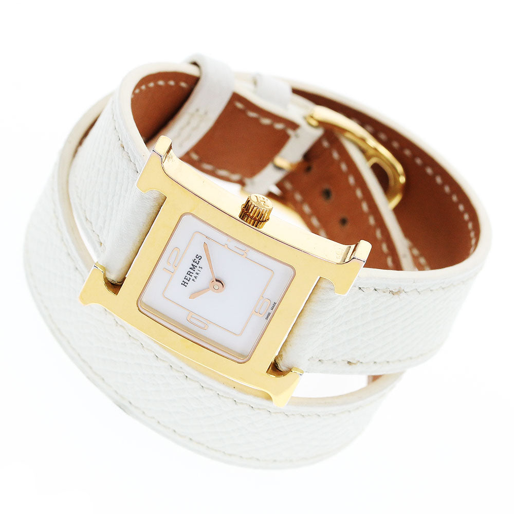 HERMES H Watch Double Tour HH1.202 white Dial Quartz Ladies Watch_912848