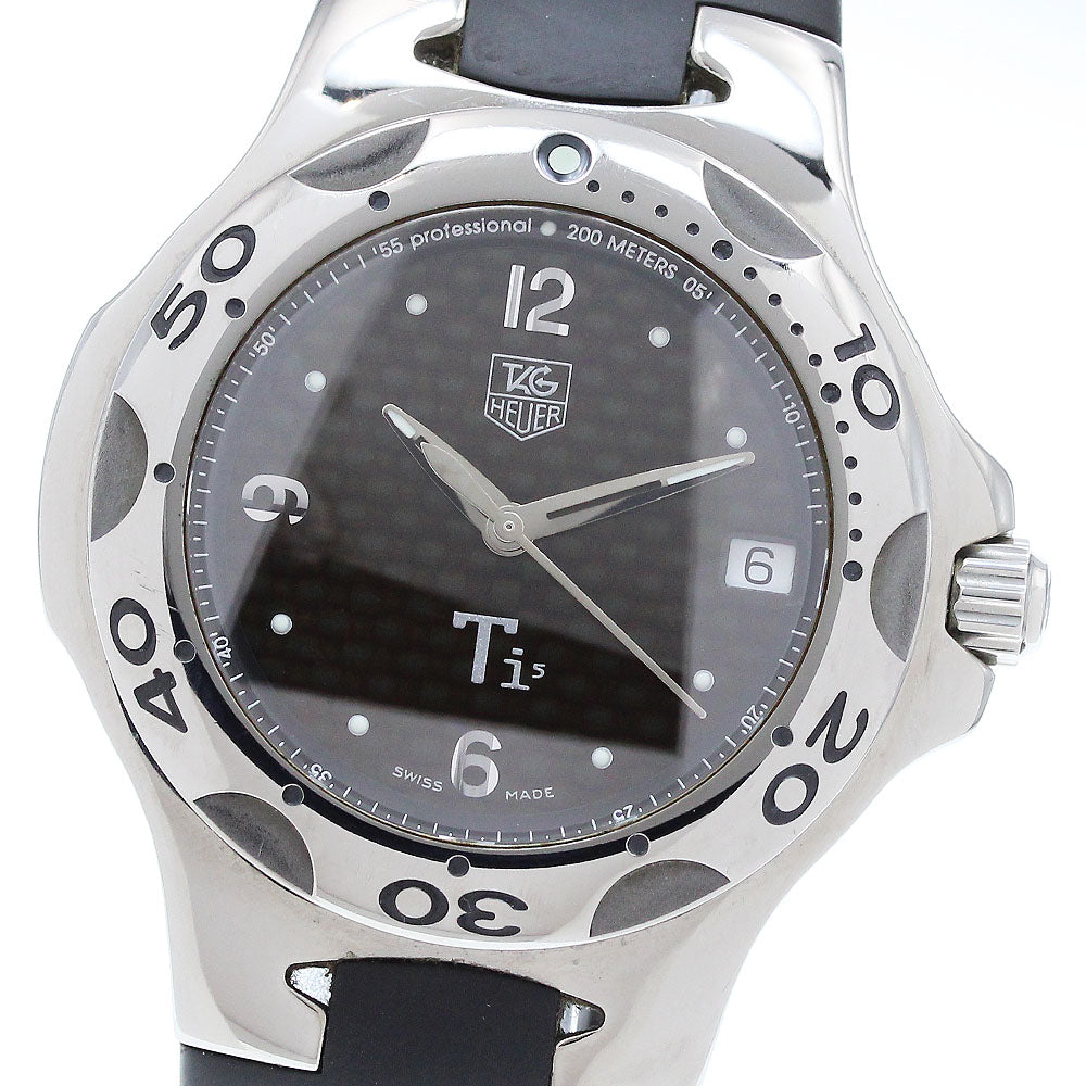 TAG HEUER Kylium WL1180 Date black Dial Quartz Men's Watch_912822