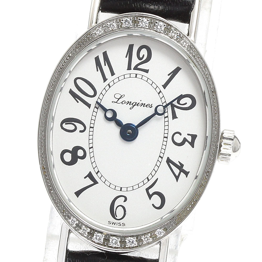 LONGINES Ravisonto L5.182.0 Diamond Bezel Silver Dial Quartz Ladies Watch_912909