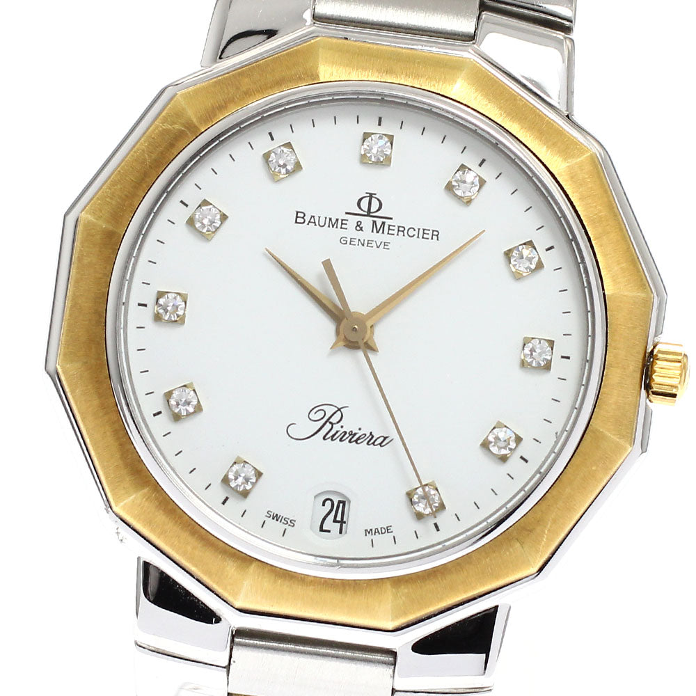 Baume & Mercier Riviera 5131 Date 11P diamond white Dial Quartz Men's_912976