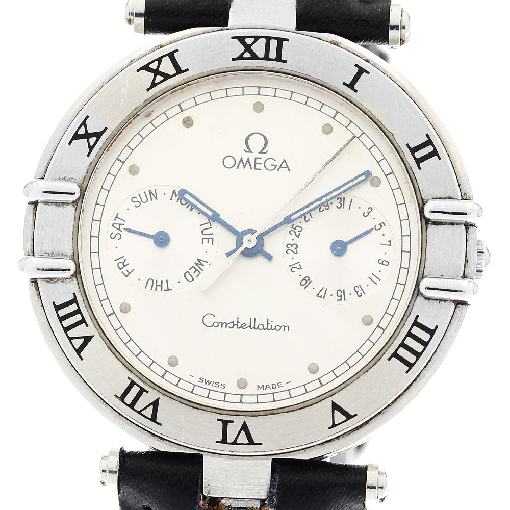 OMEGA Constellation Day date Silver Dial Quartz Men's Watch_912991