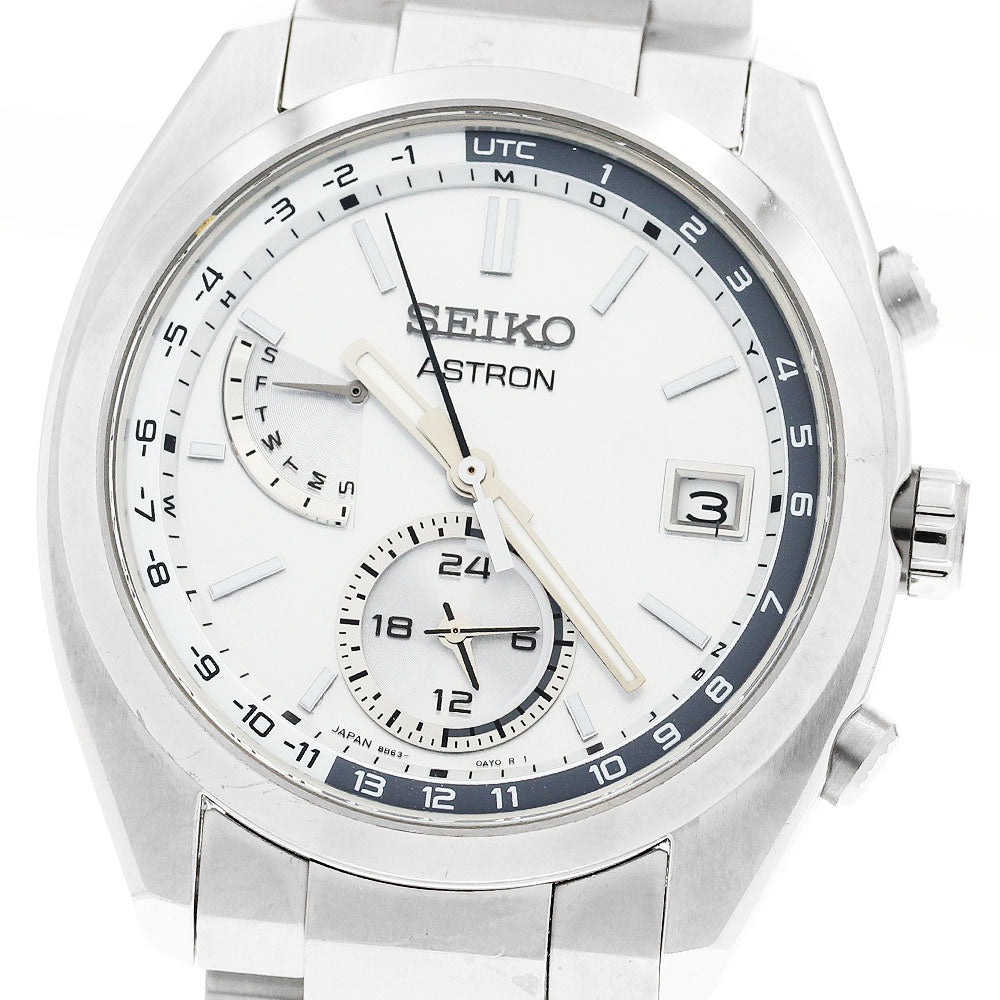 SEIKO Astron SBXY009/8B63-0BA0 Day date Solar Powered Radio Men's Watch_913030