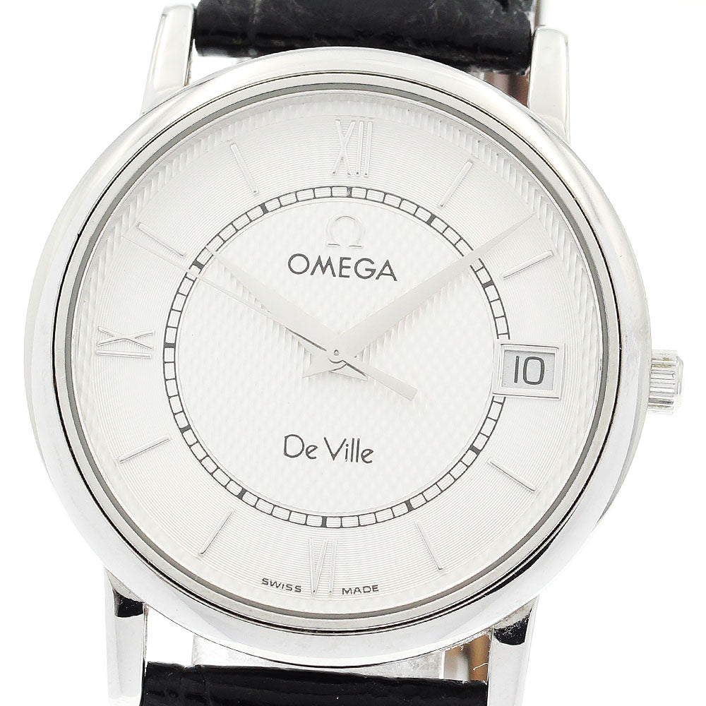 OMEGA De Ville Prestige 7824.31.01 Date Silver Dial Quartz Men's Watch_913034