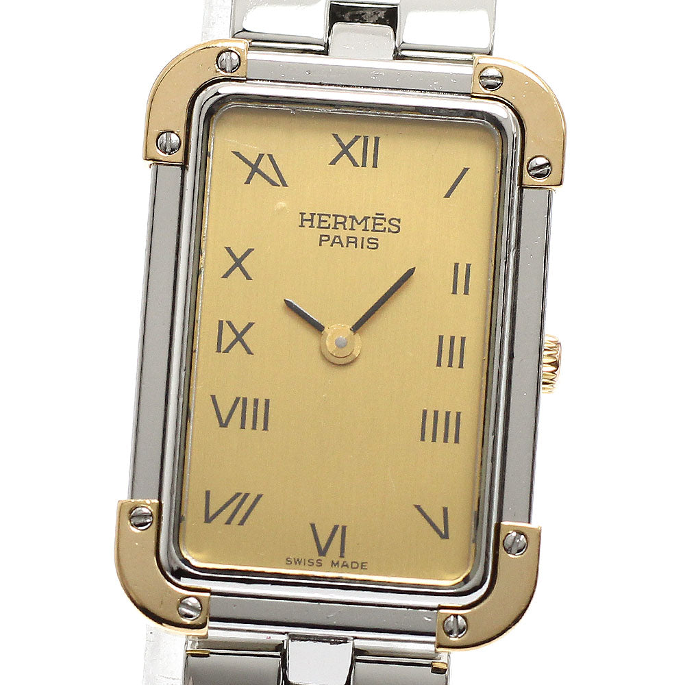 HERMES Clojure CR1.220 gold Dial Quartz Ladies Watch_913047