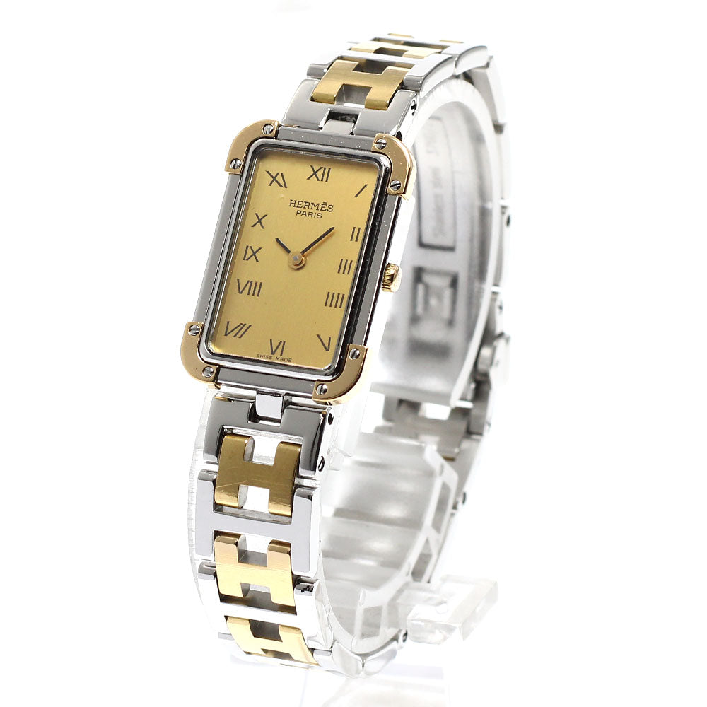 HERMES Clojure CR1.220 gold Dial Quartz Ladies Watch_913047