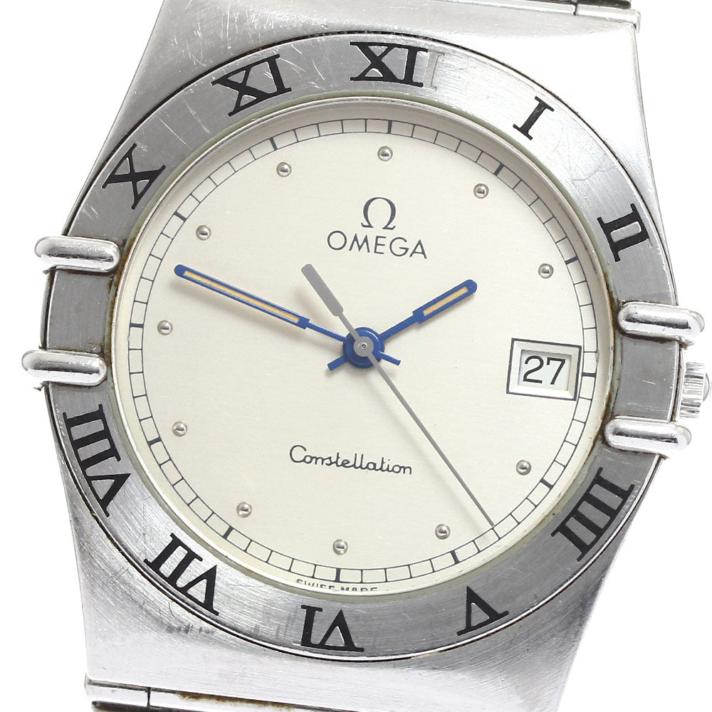 OMEGA Constellation Date Silver Dial Quartz Men's Watch_913063