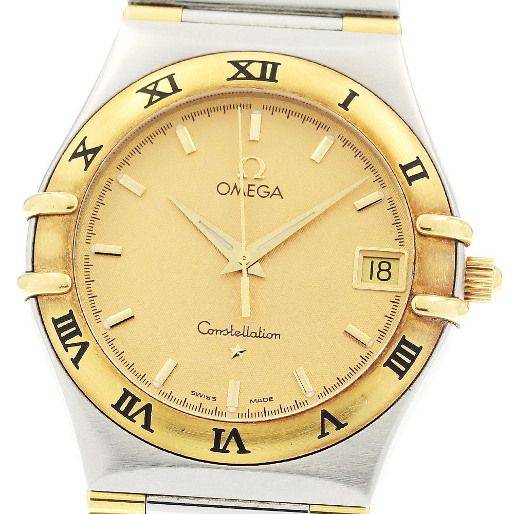 OMEGA Constellation 1312.10 Date gold Dial Quartz Men's Watch_913213