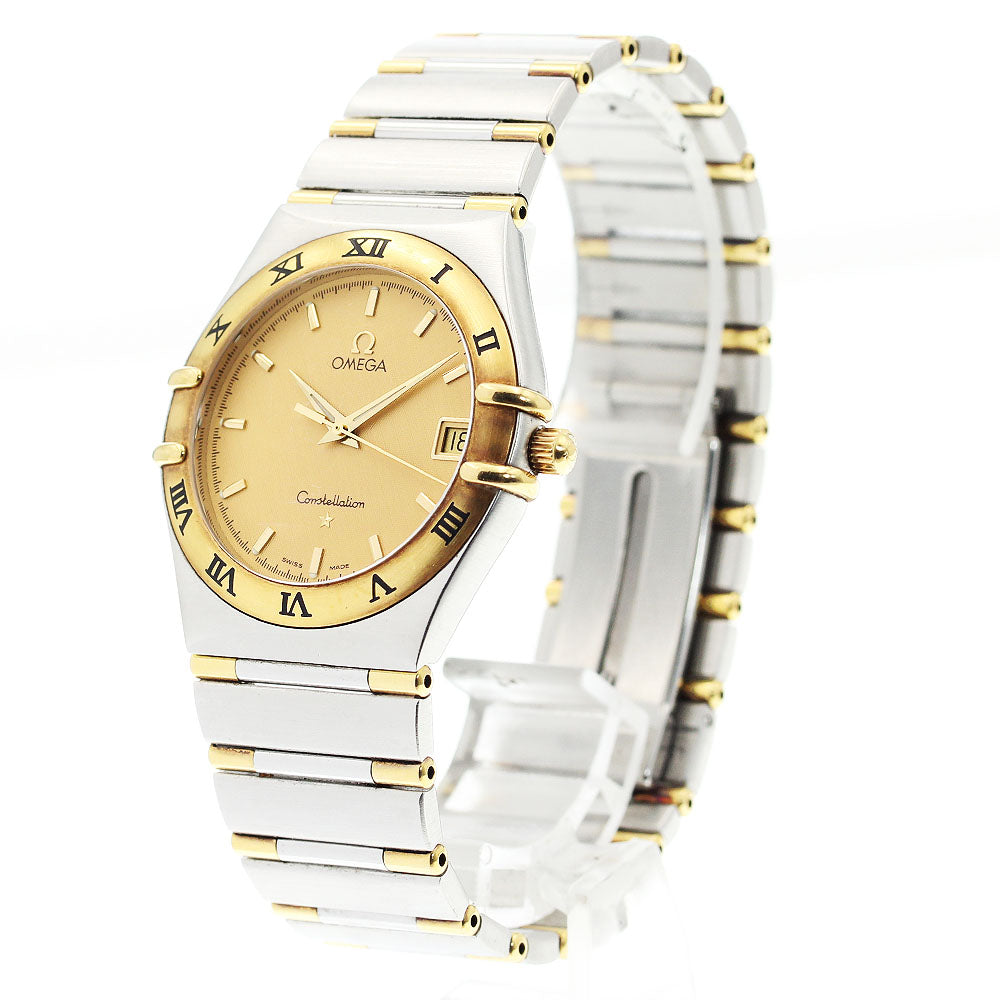 OMEGA Constellation 1312.10 Date gold Dial Quartz Men's Watch_913213