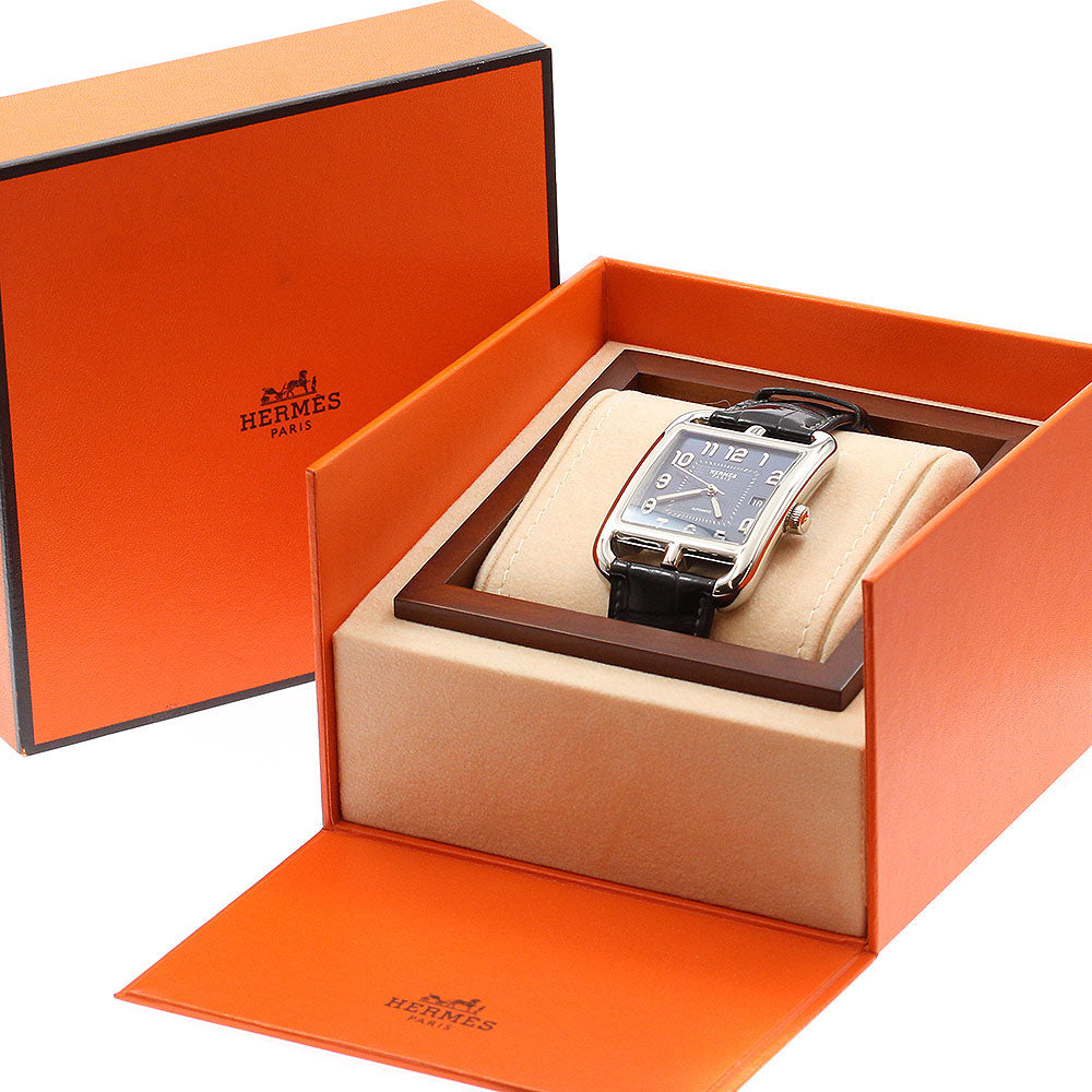 HERMES Cape Cod CD6.710 Date Navy Dial Automatic Men's Watch_913233