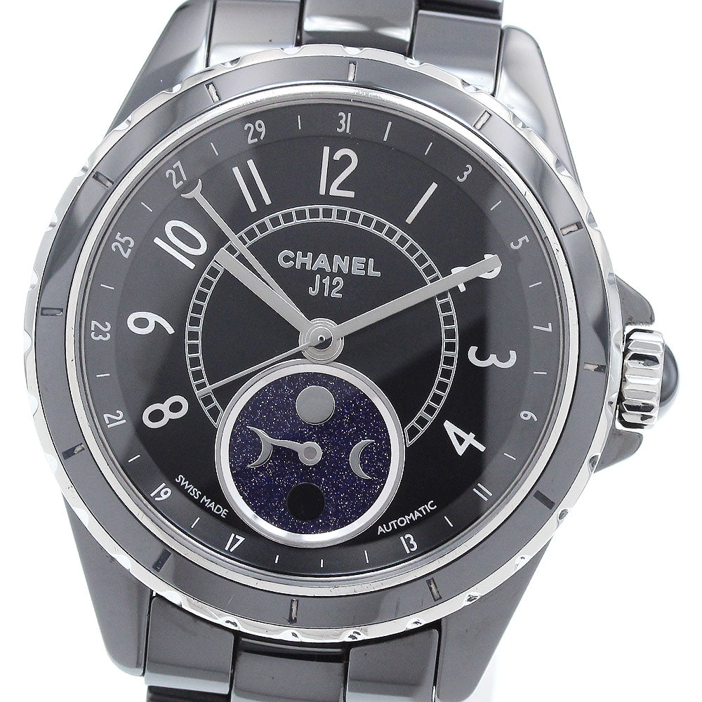 CHANEL J12 Fars de lune H3406 Moon phase black Dial Automatic Men's Watch_913249