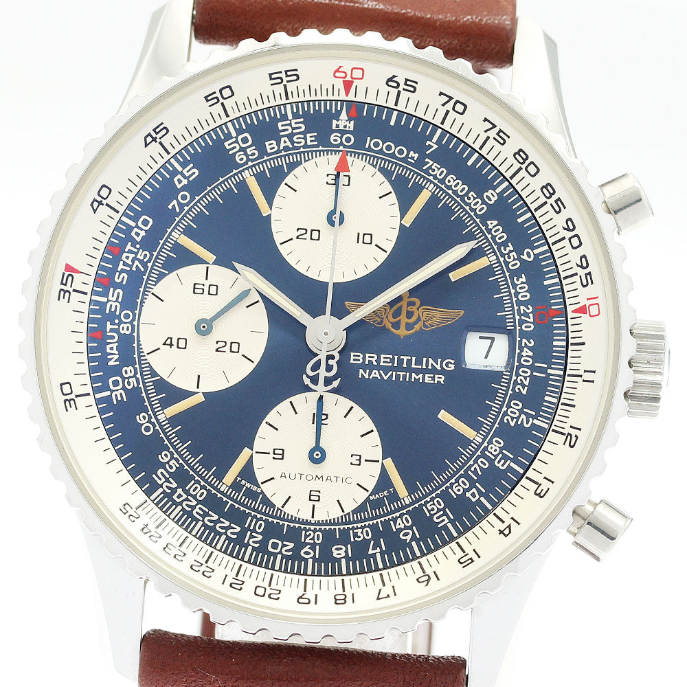 BREITLING Old Navitimer A13022 Chronograph Navy Dial Automatic Men's_913266