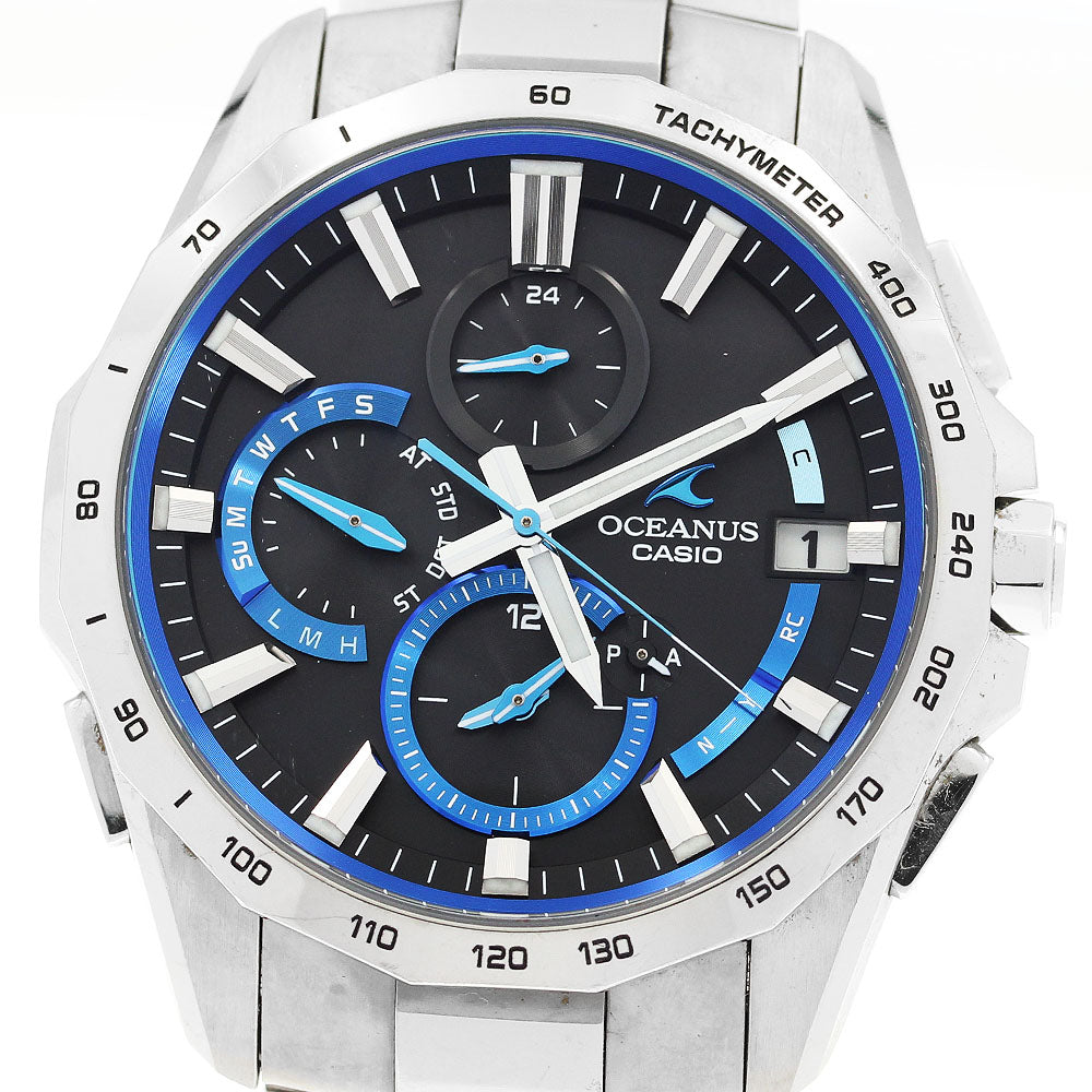 CASIO Oceanus Manta OCW-S4000-1AJF Date Solar Powered Radio Men's Watch_913267