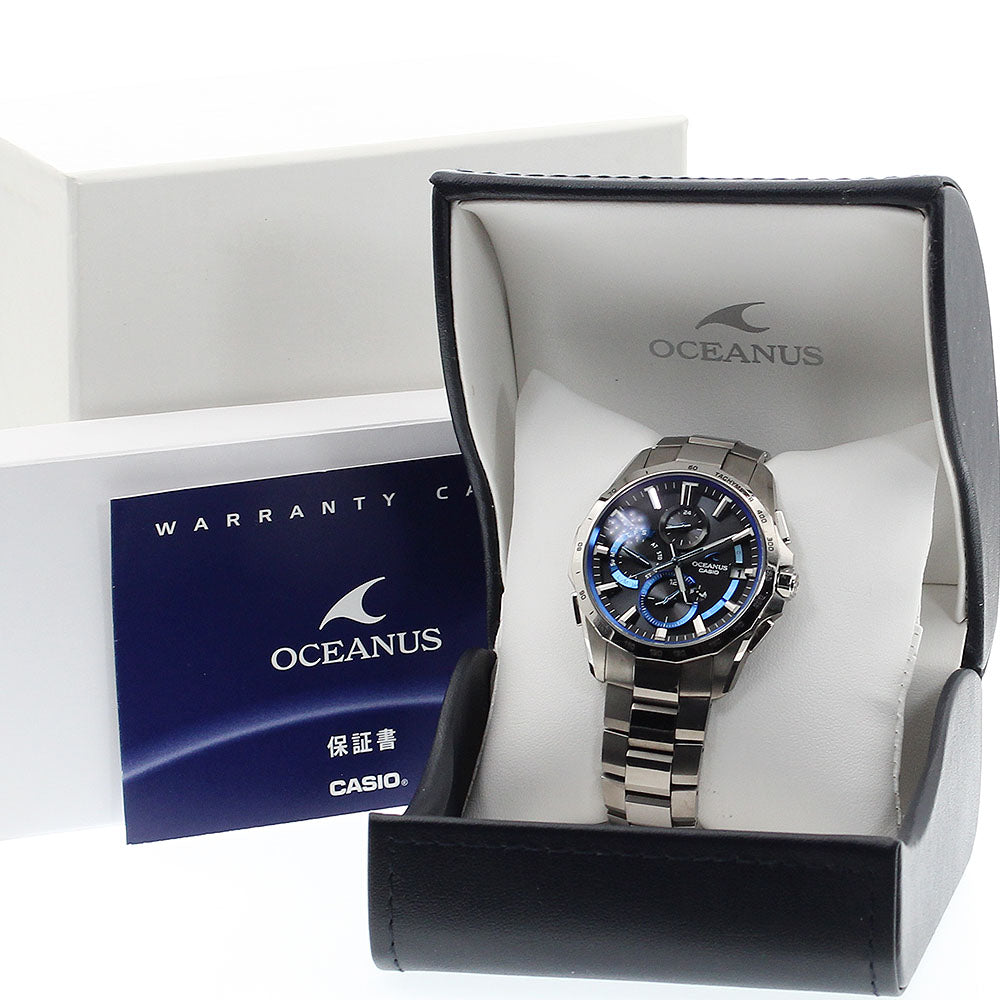 CASIO Oceanus Manta OCW-S4000-1AJF Date Solar Powered Radio Men's Watch_913267