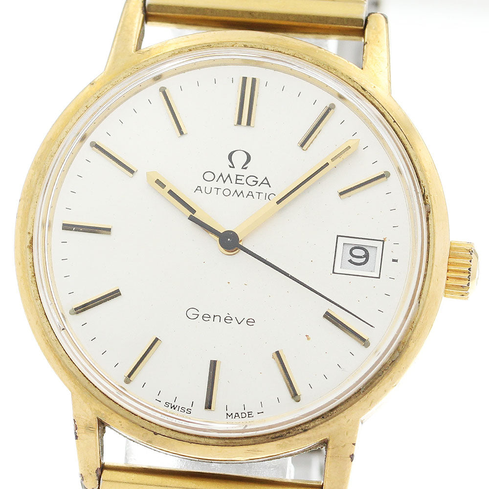 OMEGA Geneve 166.0163 Date Cal.1012 Silver Dial Automatic Men's Watch_913281