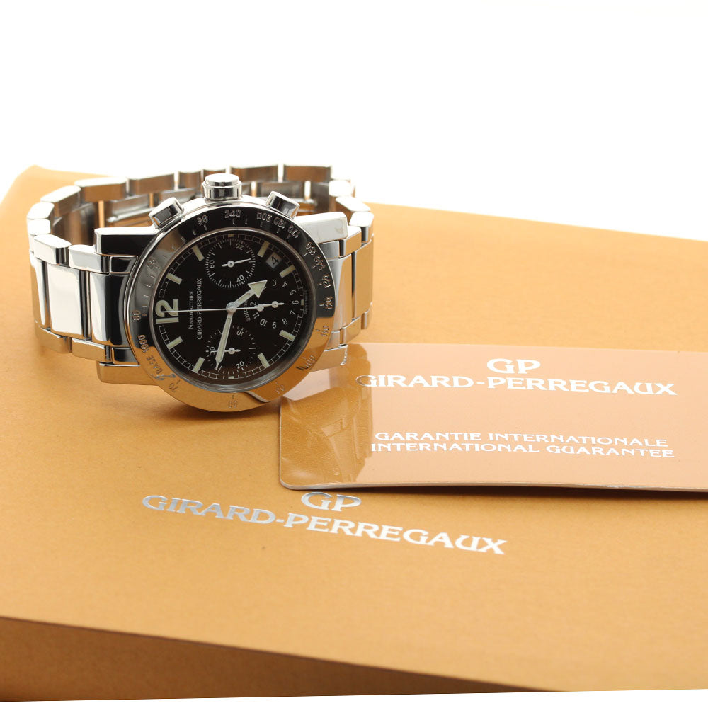 GIRARD PERREGAUX Gold Plated7000 7030 Chronograph AT Men's Watch_913297