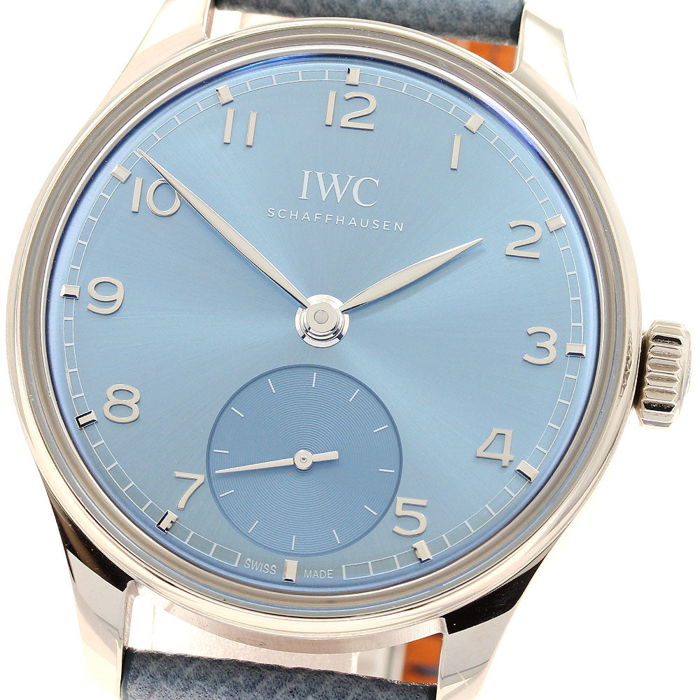 IWC SCHAFFHAUSEN Portugieser IW358402 K18WG Small Second AT Men's Watch_913319
