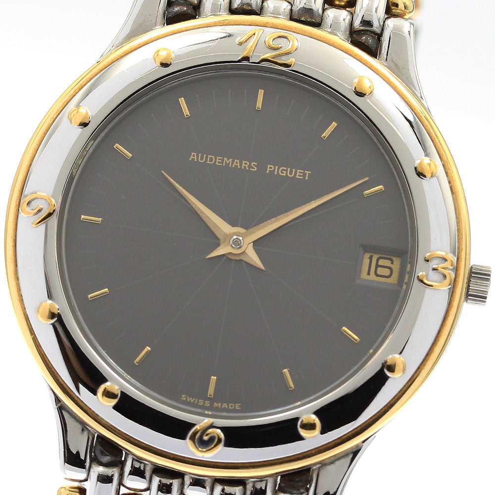 AUDEMARS PIGUET Meridian Date YG2 tone gray Dial Quartz Men's Watch_913334