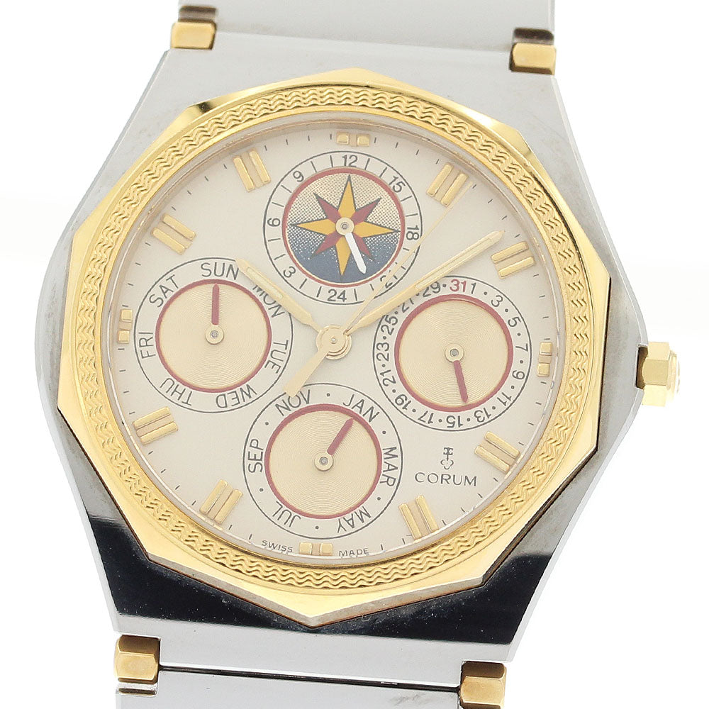 CORUM Admiral's Cup Quattro 92.115.50 V-200 beige Dial Quartz Men's Watch_913335