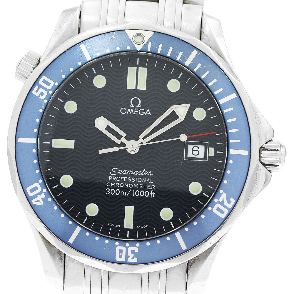 OMEGA Seamaster300 2531.80 Date Navy Dial Automatic Men's Watch_913439