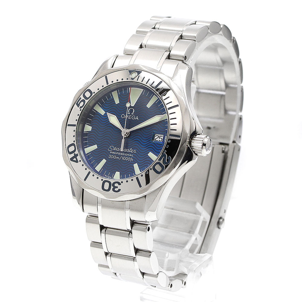 OMEGA Seamaster300 2263.80 Date blue Dial Quartz Boy's Watch_913440