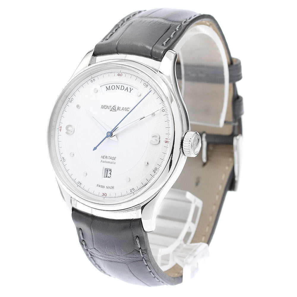 MONTBLANC Heritage Automatic Day Date 119947 Silver Dial Automatic Men's Watch_913441