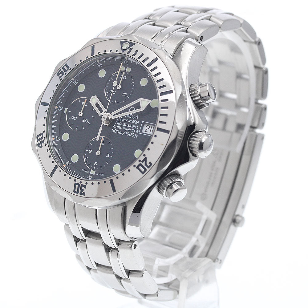 OMEGA Seamaster300 2598.80 Chronograph Navy Dial Automatic Men's Watch_913443