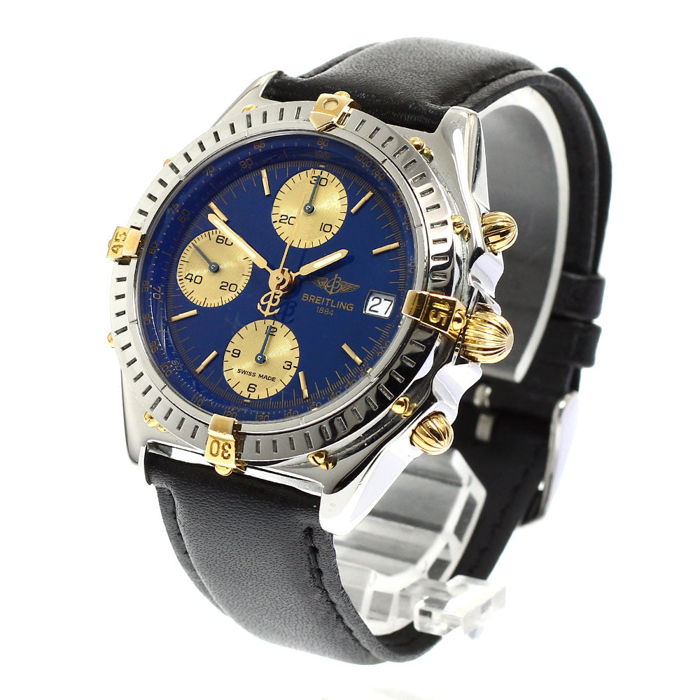 BREITLING Chronomat Bikoro B13050 Navy / Gold Dial Automatic Men's Watch_913451
