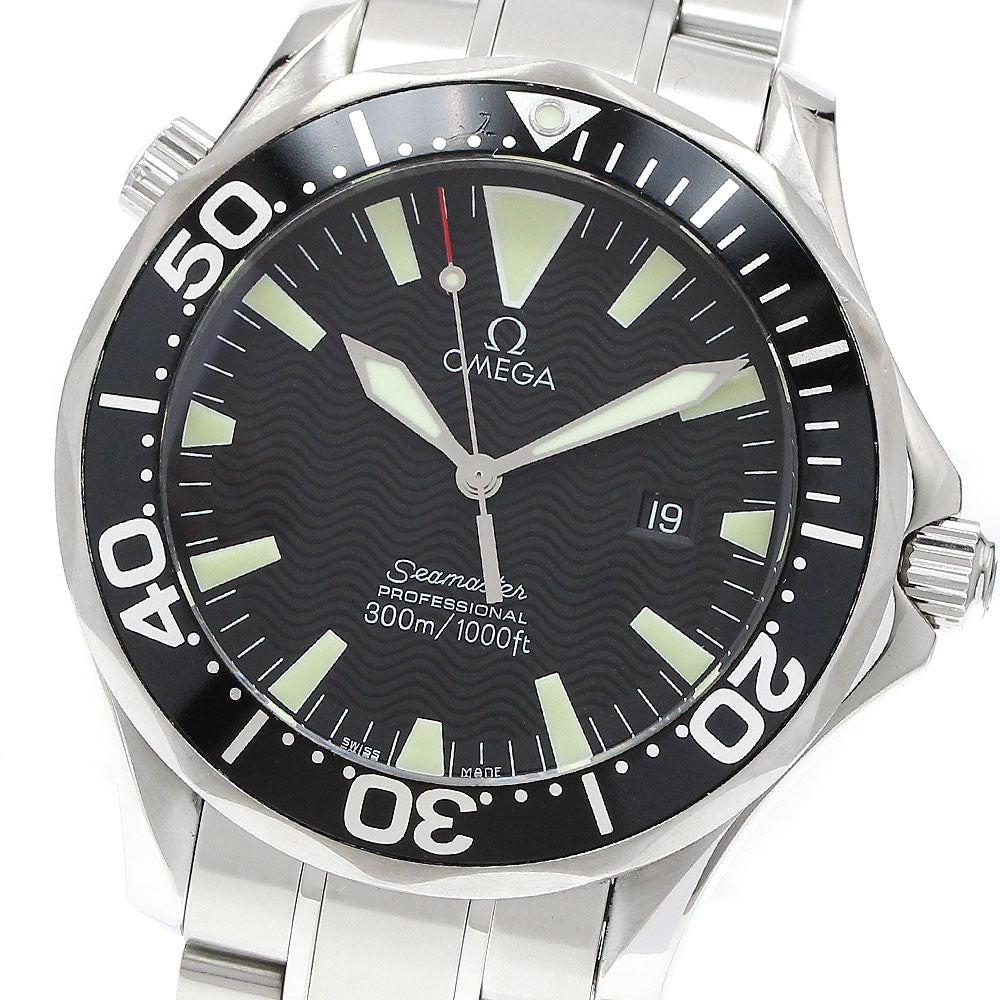 OMEGA Seamaster300 2264.50 Date black Dial Quartz Men's Watch_913453