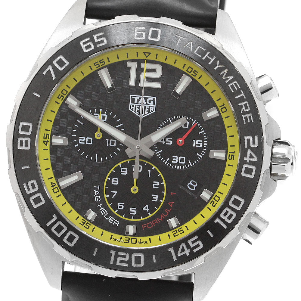 TAG HEUER Formula 1 CAZ101AC Chronograph Black / yellow Dial Quartz Men's_913474