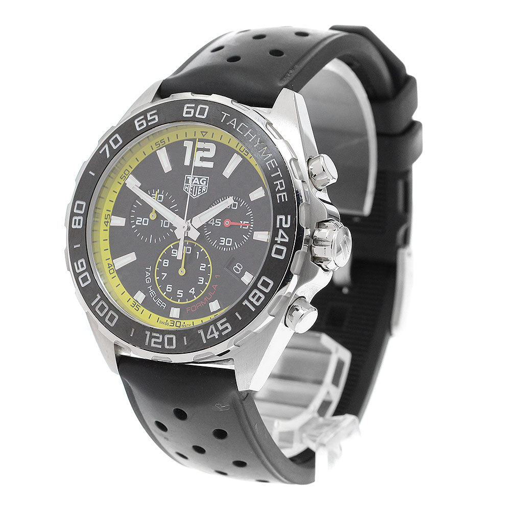 TAG HEUER Formula 1 CAZ101AC Chronograph Black / yellow Dial Quartz Men's_913474