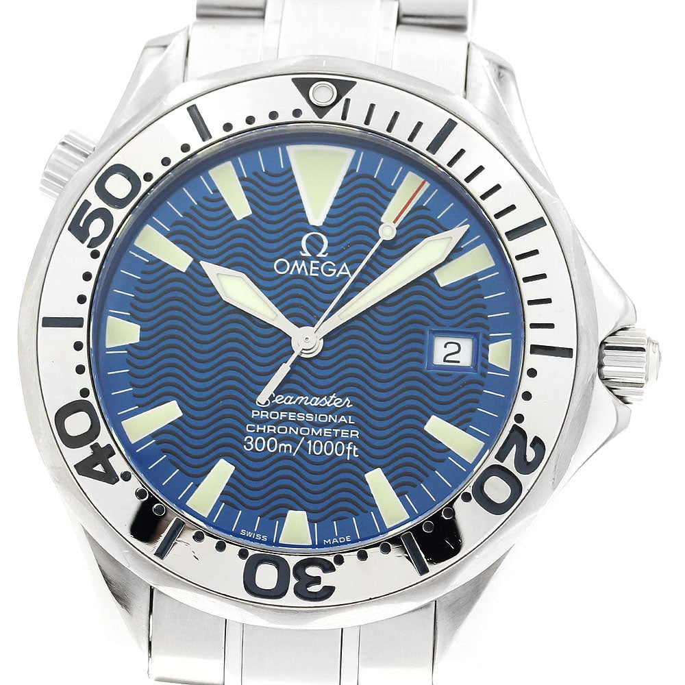 OMEGA Seamaster300 2255.80 Date Blue Dial Automatic Men's Watch_913486