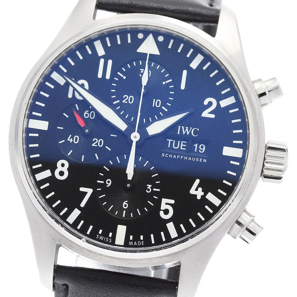 IWC SCHAFFHAUSEN Pilot watch IW377709 Chronograph Automatic Men's Watch_913499