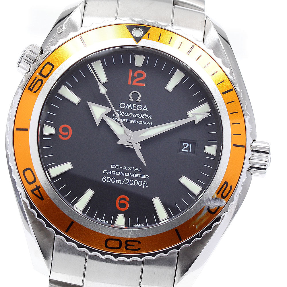 OMEGA Seamaster Planet Ocean 600M 2208.50 Date black Dial AT Men's Watch_913502