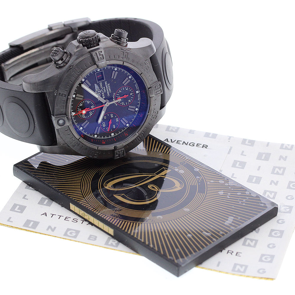 BREITLING avenger black steel M13380 Limited to 1000 Automatic Men's_913524